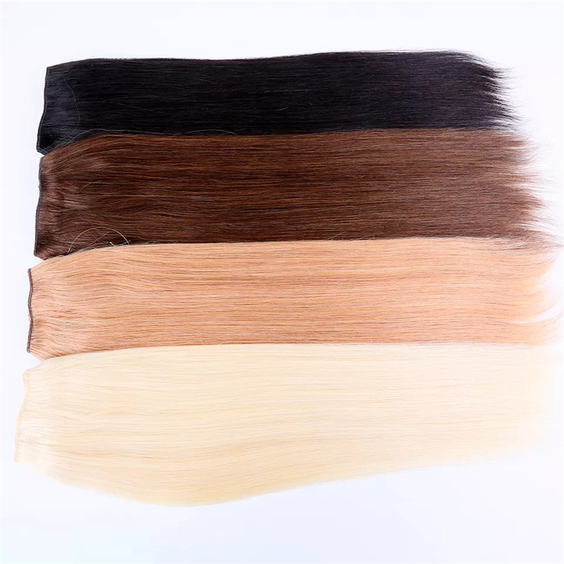 Hot Seliing Straight Halo Solid Color Heat Resistant Hair Extension 100% Remy Hair